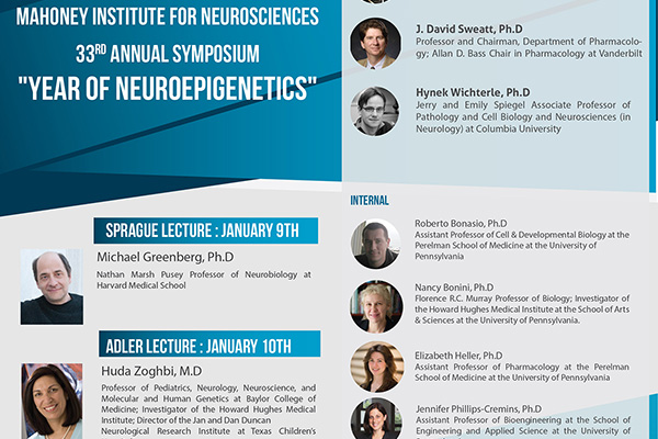 MINS 33rd Annual Symposium – Year of Neuroepigenetics, 1/9/17-1/10/17
